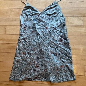 Victoria's Secret Floral Slip Dress - Blue and Brown